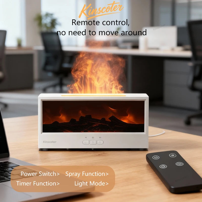 NOREVI Flame — Fireplace Aroma Diffuser & Ambient Night Light