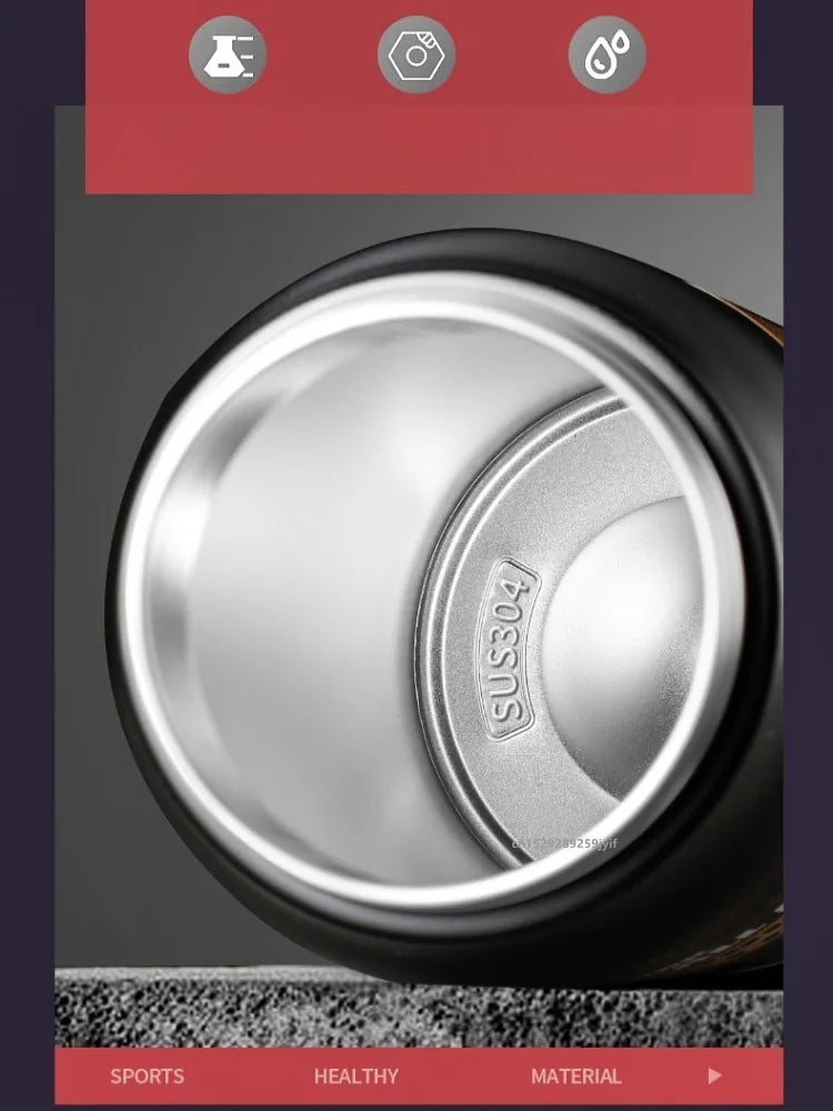 Thermos NOREVI en acier inoxydable avec paille — vue 5