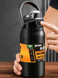 Thermos NOREVI en acier inoxydable avec paille — vue 2