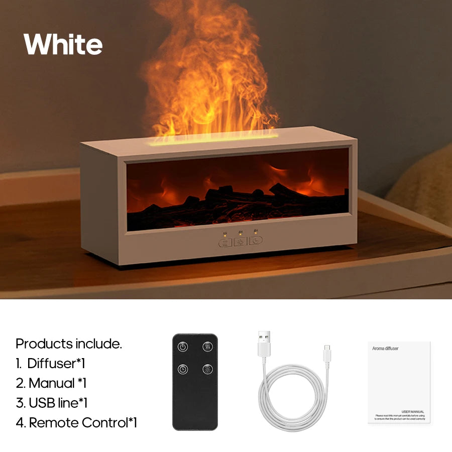 NOREVI Flame — Fireplace Aroma Diffuser & Ambient Night Light