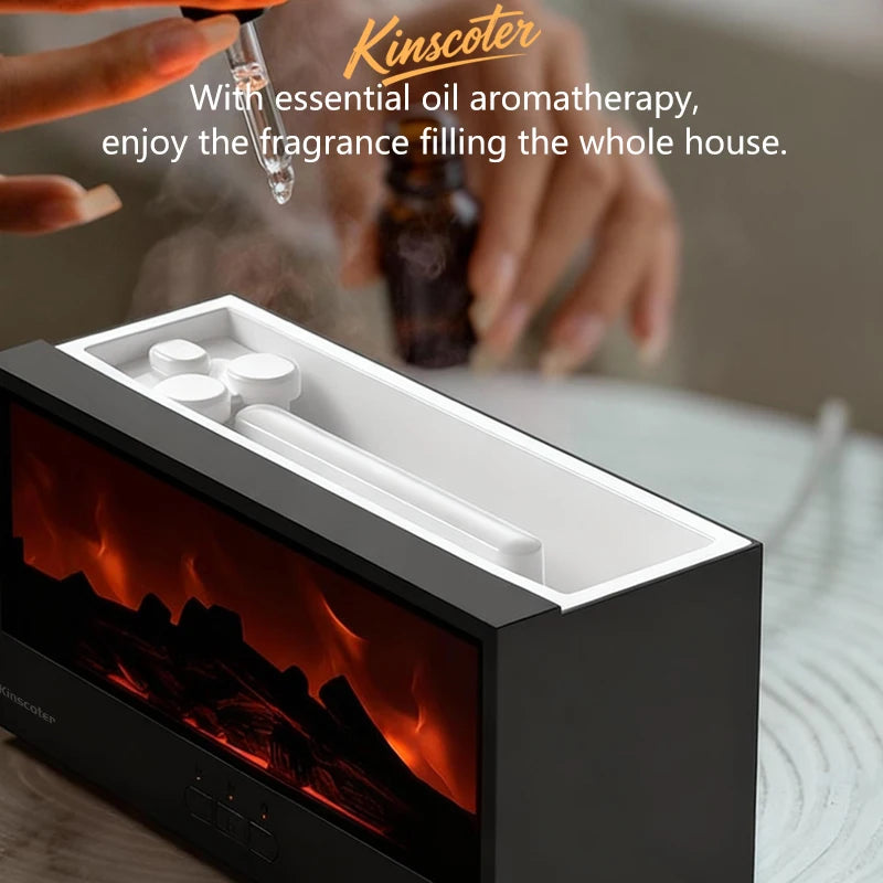 NOREVI Flame — Fireplace Aroma Diffuser & Ambient Night Light