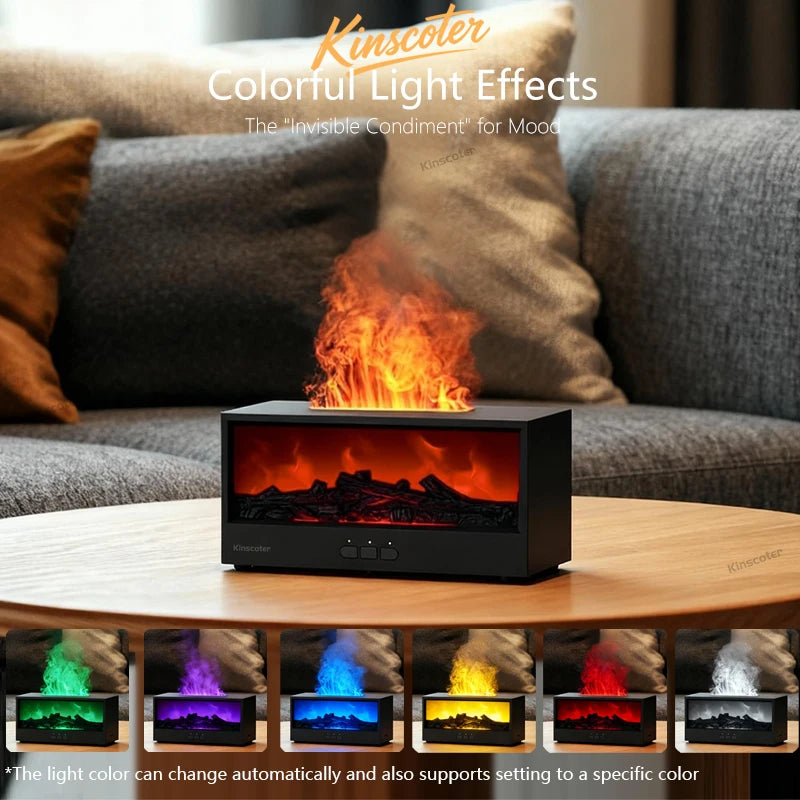NOREVI Flame — Fireplace Aroma Diffuser & Ambient Night Light