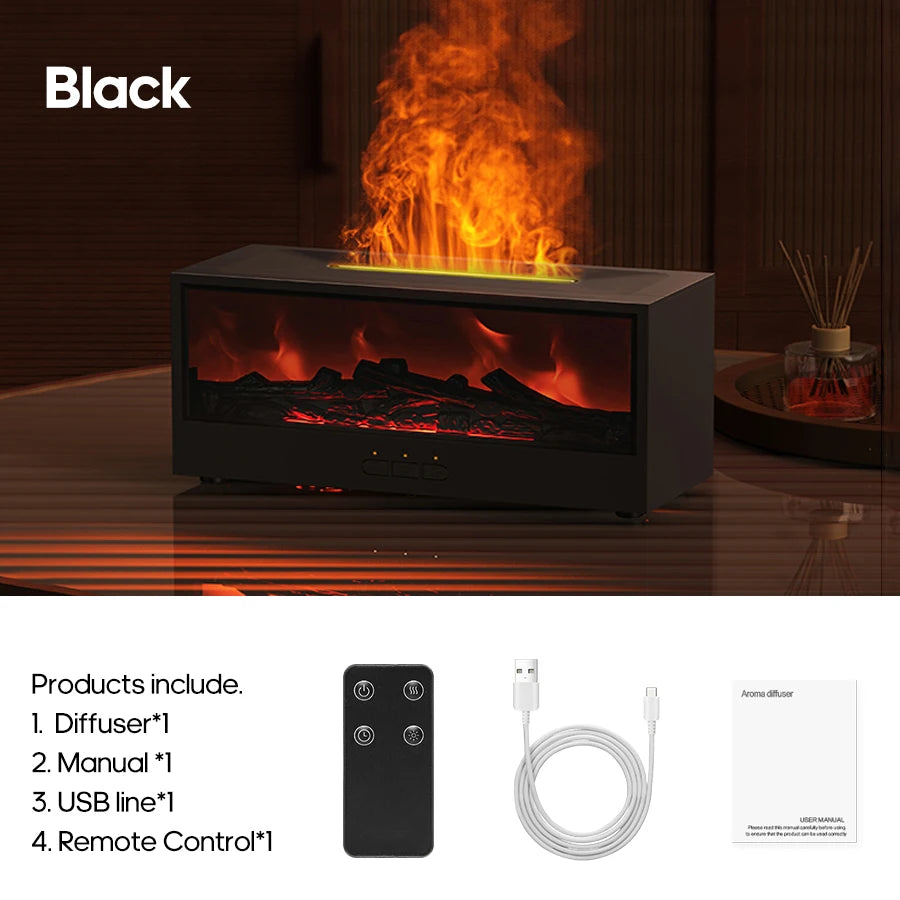 NOREVI Flame — Fireplace Aroma Diffuser & Ambient Night Light